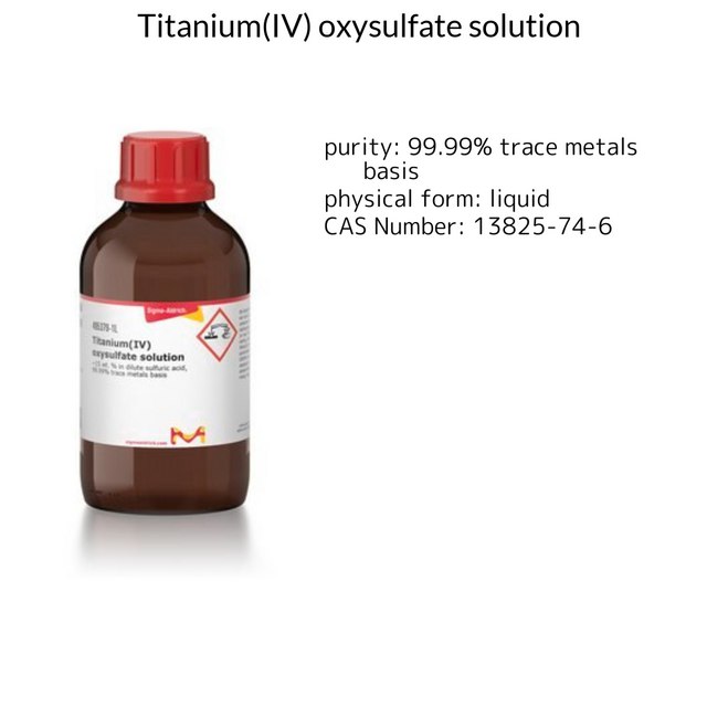 Titanium(IV) oxysulfate solution