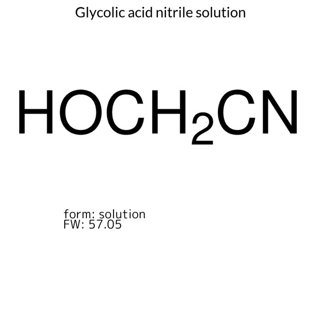 Glycolic acid nitrile solution
