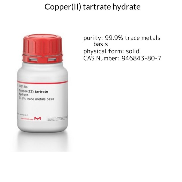 Copper(II) tartrate hydrate