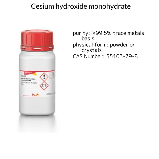 Cesium hydroxide monohydrate