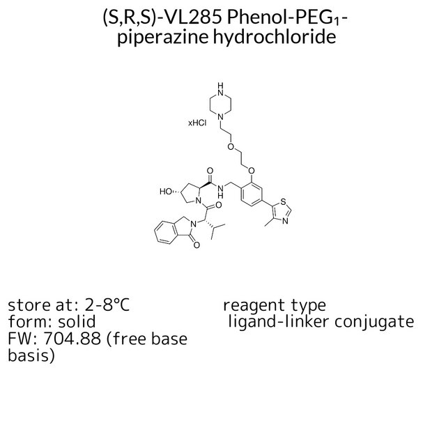 (S,R,S)-VL285 Phenol-PEG?-piperazine hydrochloride