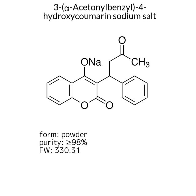 3-(?-Acetonylbenzyl)-4-hydroxycoumarin sodium salt