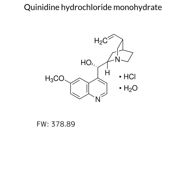Quinidine hydrochloride monohydrate