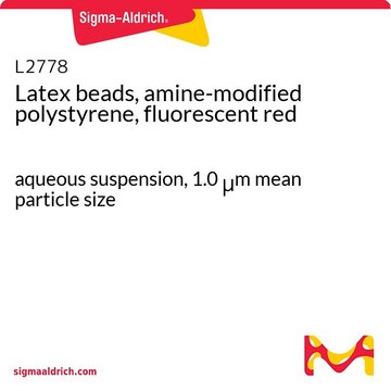 Latex beads, amine-modified polystyrene, fluorescent