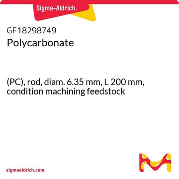 POLYCARBONATE, (PC), ROD, DIAMETER 6.35&