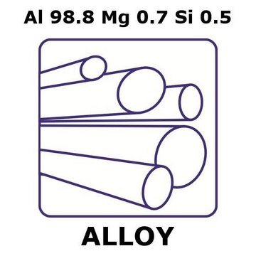 ALUMINUM/MAGNESIUM/SILICON, ROD,AL 98.8&
