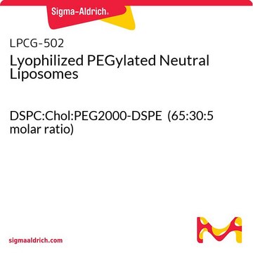 Lyophilized PEGylated Neutral Liposomes