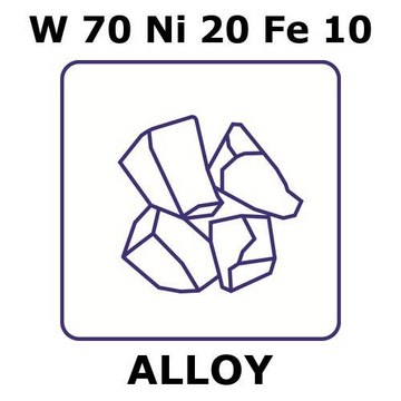 TUNGSTEN-NICKEL-IRON ALLOY, W70NI20FE10&