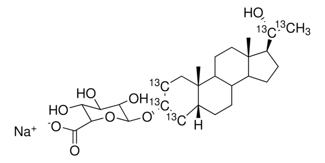 Pregnanediol-2,3,4,20,21-¹³C5 glucuronide sodium salt