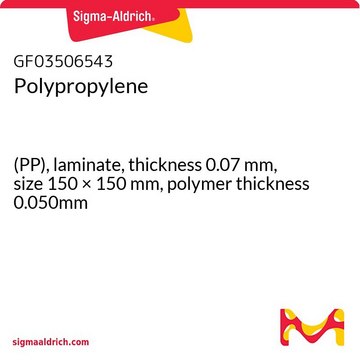 POLYPROPYLENE, (PP), LAMINATE, THICKNES&