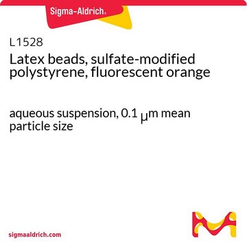 Latex beads, sulfate-modified polystyrene, fluorescent