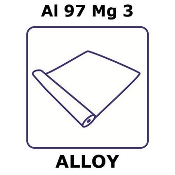 ALUMINUM-MAGNESIUM ALLOY, AL97MG3, FOIL&