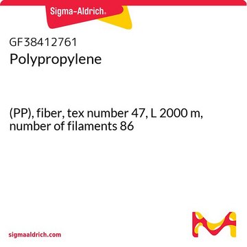POLYPROPYLENE, (PP), FIBER, TEX NUMBER
