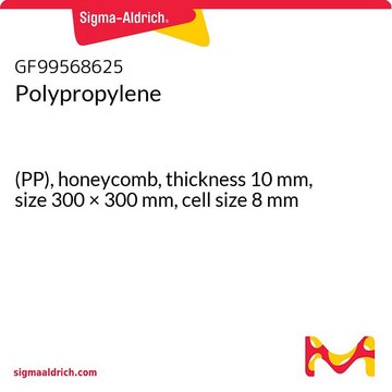 POLYPROPYLENE, (PP), HONEYCOMB, THICKNE&
