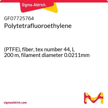 POLYTETRAFLUOROETHYLENE, (PTFE), FIBER,&