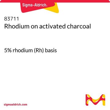 Rhodium on activated charcoal