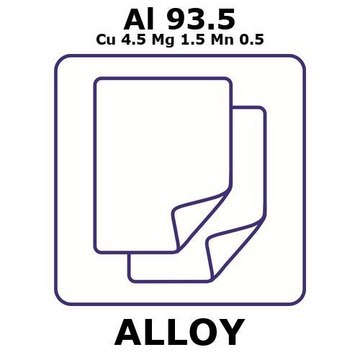 ALUMINIUM ALLOY 2024, FOIL,AL 93.5%/CU