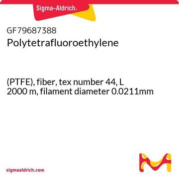 POLYTETRAFLUOROETHYLENE, (PTFE), FIBER,&