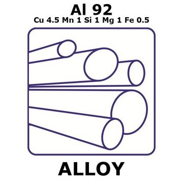 ALUMINIUM ALLOY 2014, ROD,AL 92%/CU