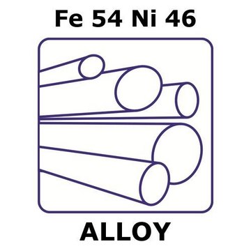 IRON/NICKEL, ROD,FE 54%/NI 46%, DIAMETE&