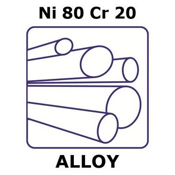 NICKEL-CHROMIUM ALLOY, NI80CR20, 100MM &