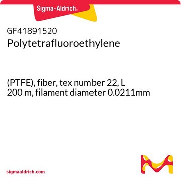POLYTETRAFLUOROETHYLENE, (PTFE), FIBER,&