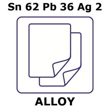 TIN/LEAD/SILVER, FOIL,SN62%/PB36%/AG2%,&