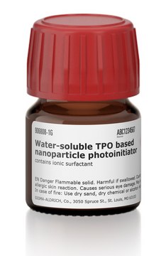 Water-soluble TPO based nanoparticle photoinitiator