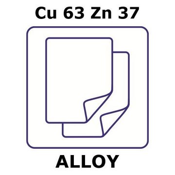 BRASS ALLOY, CU63ZN37, FOIL, 50