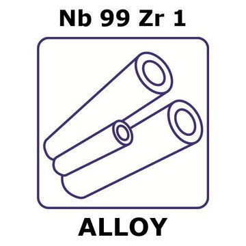 NIOBIUM-ZIRCONIUM ALLOY, NB99ZR1, 500MM&