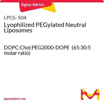 Lyophilized PEGylated Neutral Liposomes