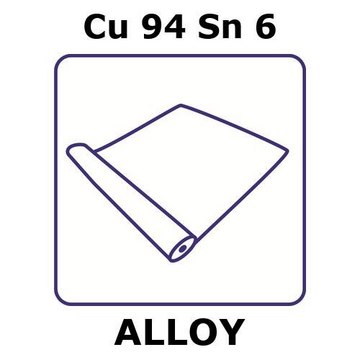 PHOSPHOR BRONZE ALLOY, CU94SN6, FOIL,