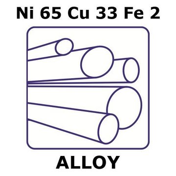 MONEL ALLOY 400, NI65CU33FE2, ROD,