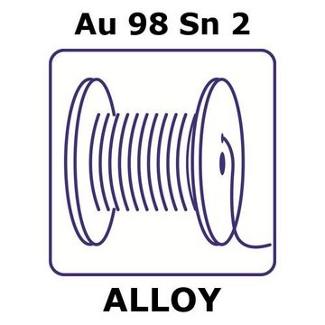 GOLD-TIN ALLOY, AU98SN2, 1M WIRE,