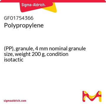 POLYPROPYLENE, (PP), GRANULE, NOMINAL G&