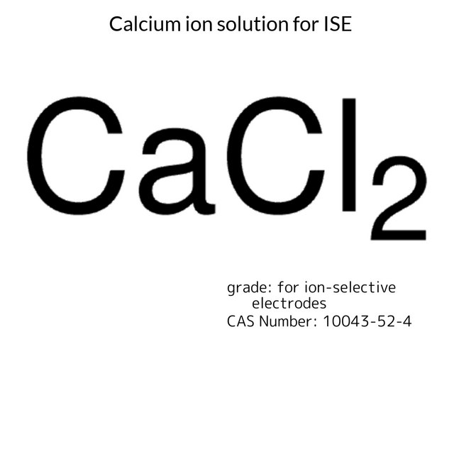 Calcium ion solution for ISE
