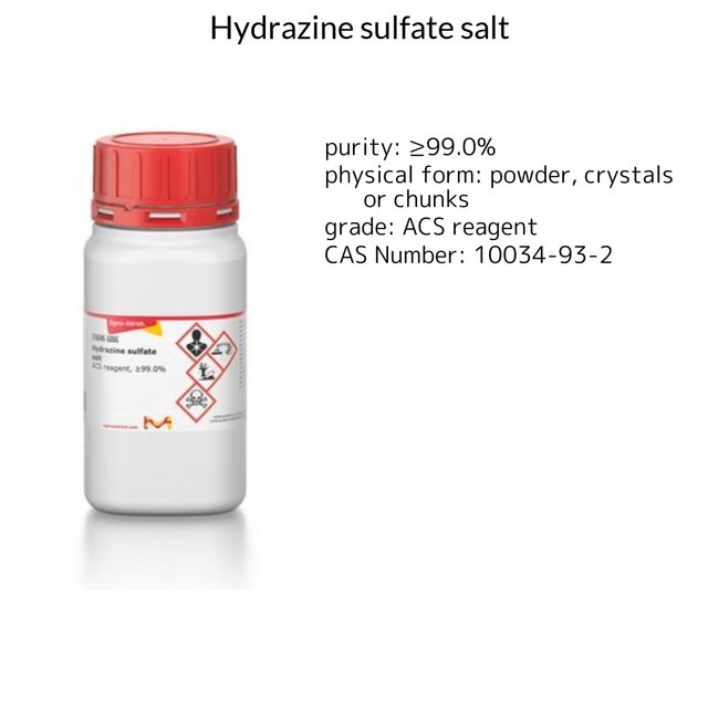 Hydrazine sulfate salt