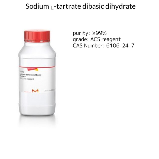 Sodium ?-tartrate dibasic dihydrate