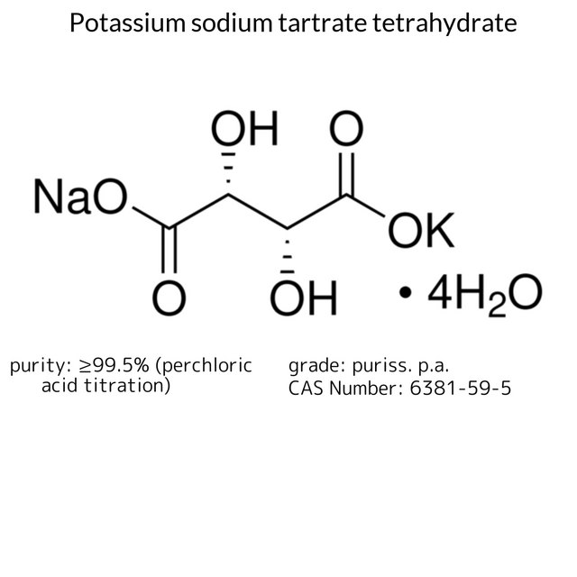 Potassium sodium tartrate tetrahydrate