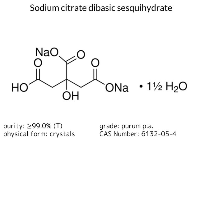 Sodium citrate dibasic sesquihydrate