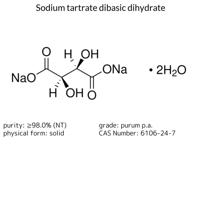 Sodium tartrate dibasic dihydrate