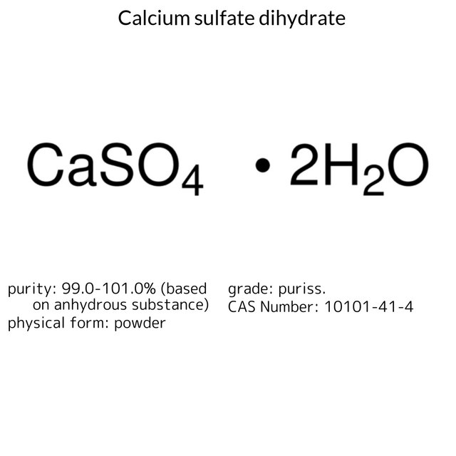 CALCIUM SULFATE-2-HYDRATE EXTRA PURE, N.