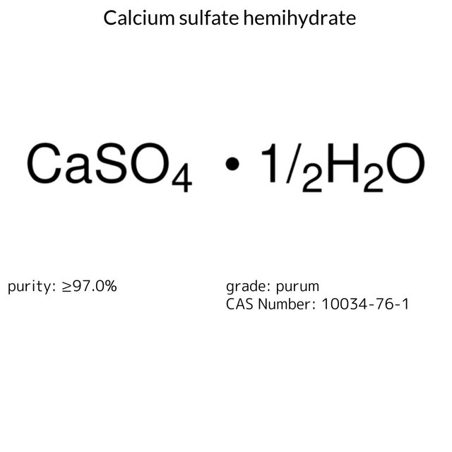 CALCIUM SULFATE HEMIHYDRATE, CALCINATET