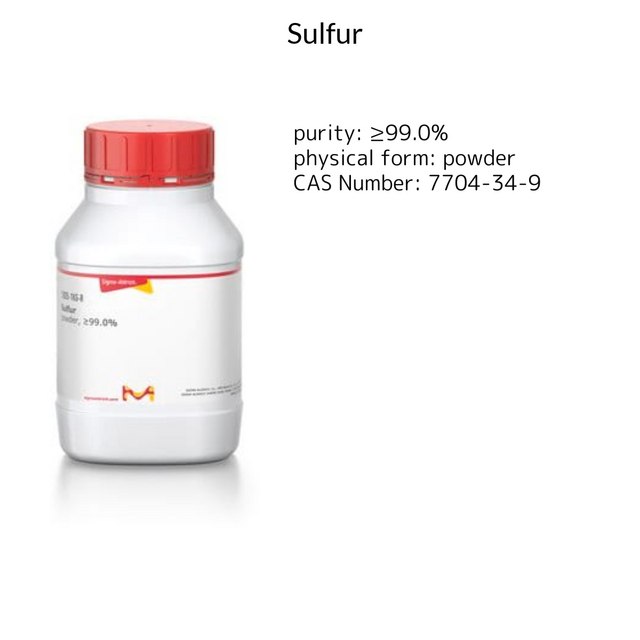 Sulfur, powder, #99.0%
