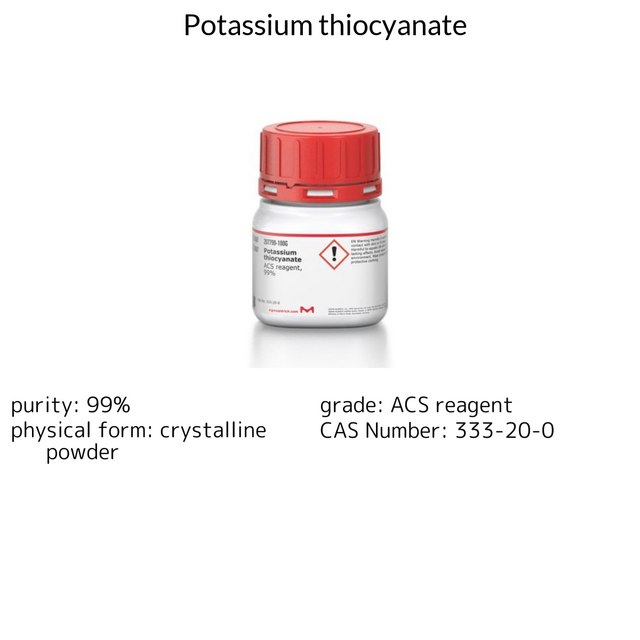 POTASSIUM THIOCYANATE ACS REAGENT, 99%