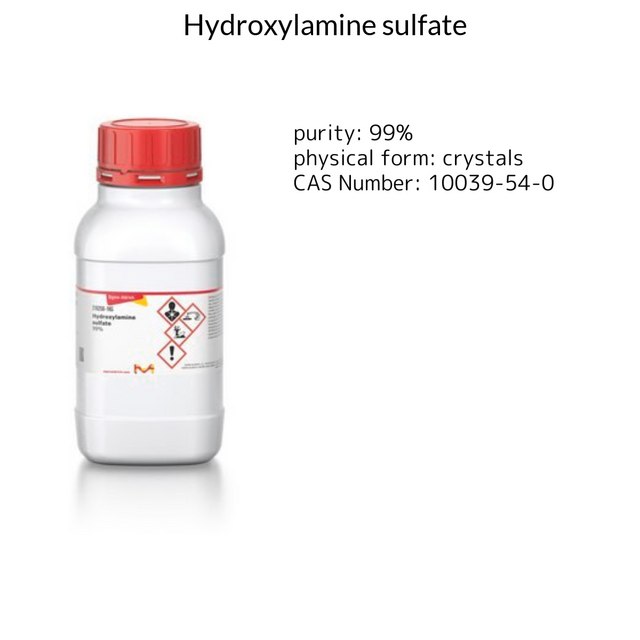 HYDROXYLAMINE SULFATE, 99%