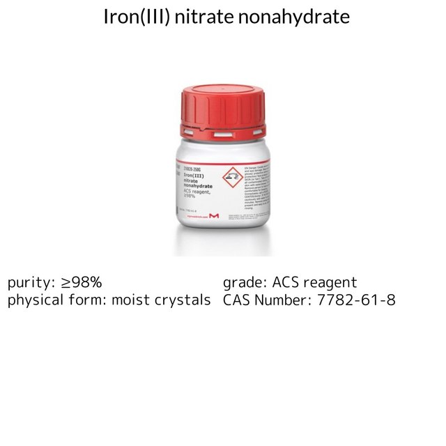 IRON(III) NITRATE NONAHYDRATE, 98+%,