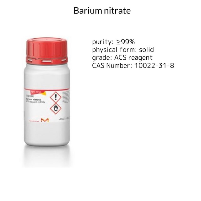 BARIUM NITRATE, 99+%, A.C.S. REAGENT