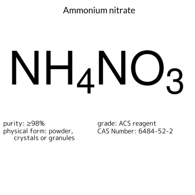 AMMONIUM NITRATE, 98+%, A.C.S. REAGENT