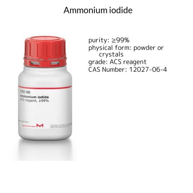 AMMONIUM IODIDE, ACS REAGENT, >=99.0%